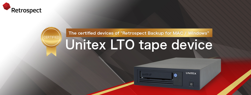The certified devices of Retrospect Backup for MAC / Windows