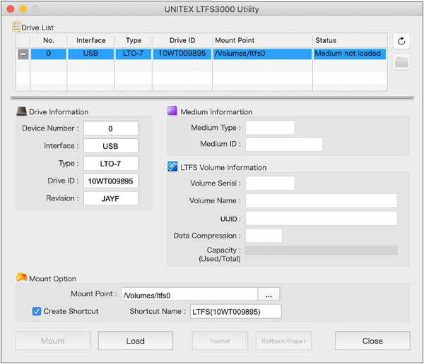LTO Tape File System Software