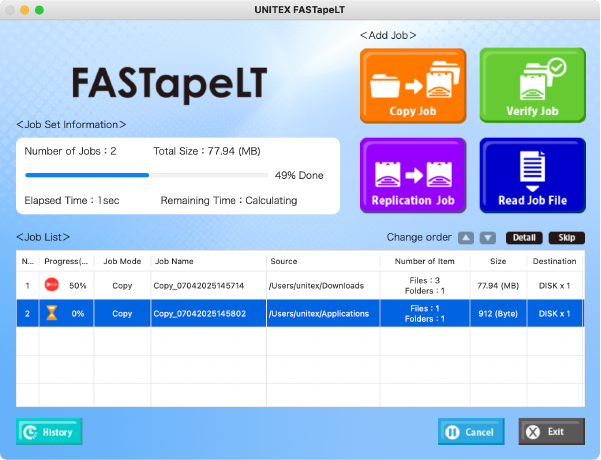 UNITEX FASTapeLT