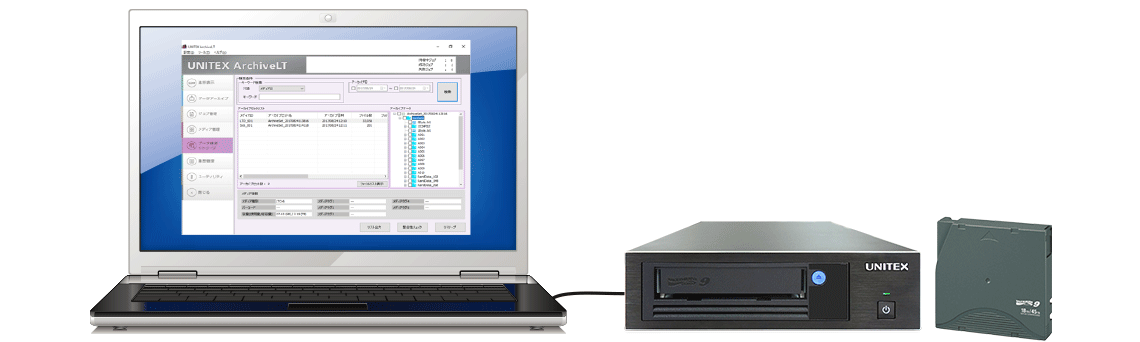 高速 USB3.0 LTOテープ装置